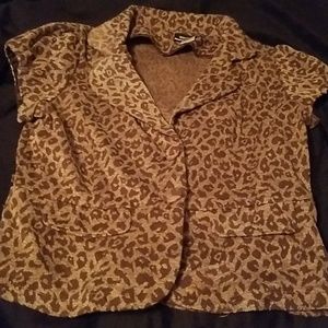 Cheetah Print Blazer